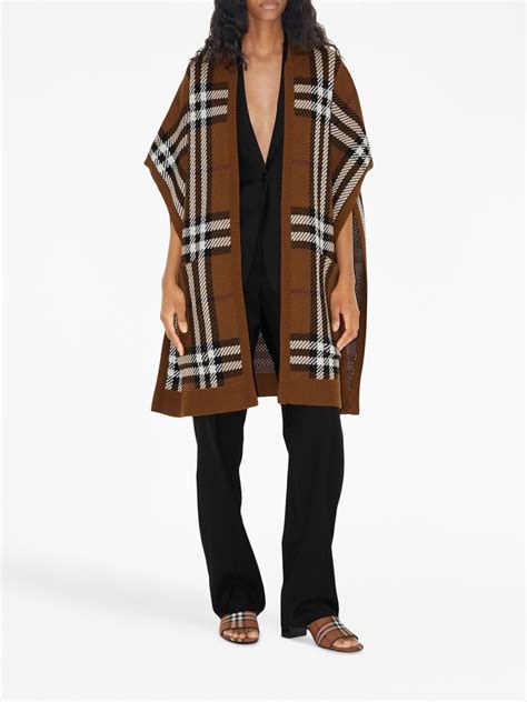 farfetch burberry poncho